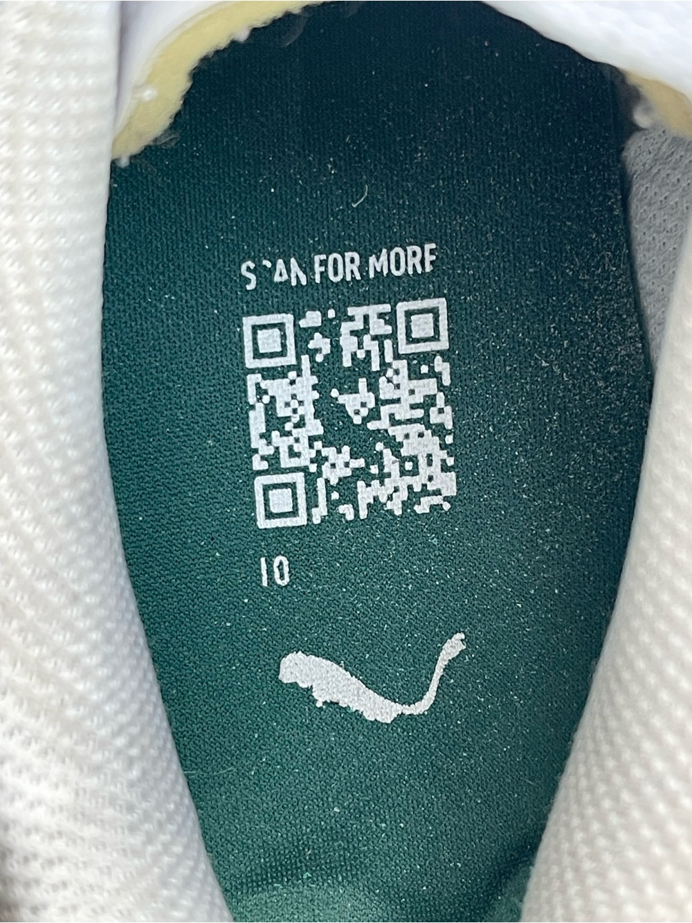 Puma White/Green Club II Era Unisex Sneaker (US 10 Mens) - Picture 13 of 14